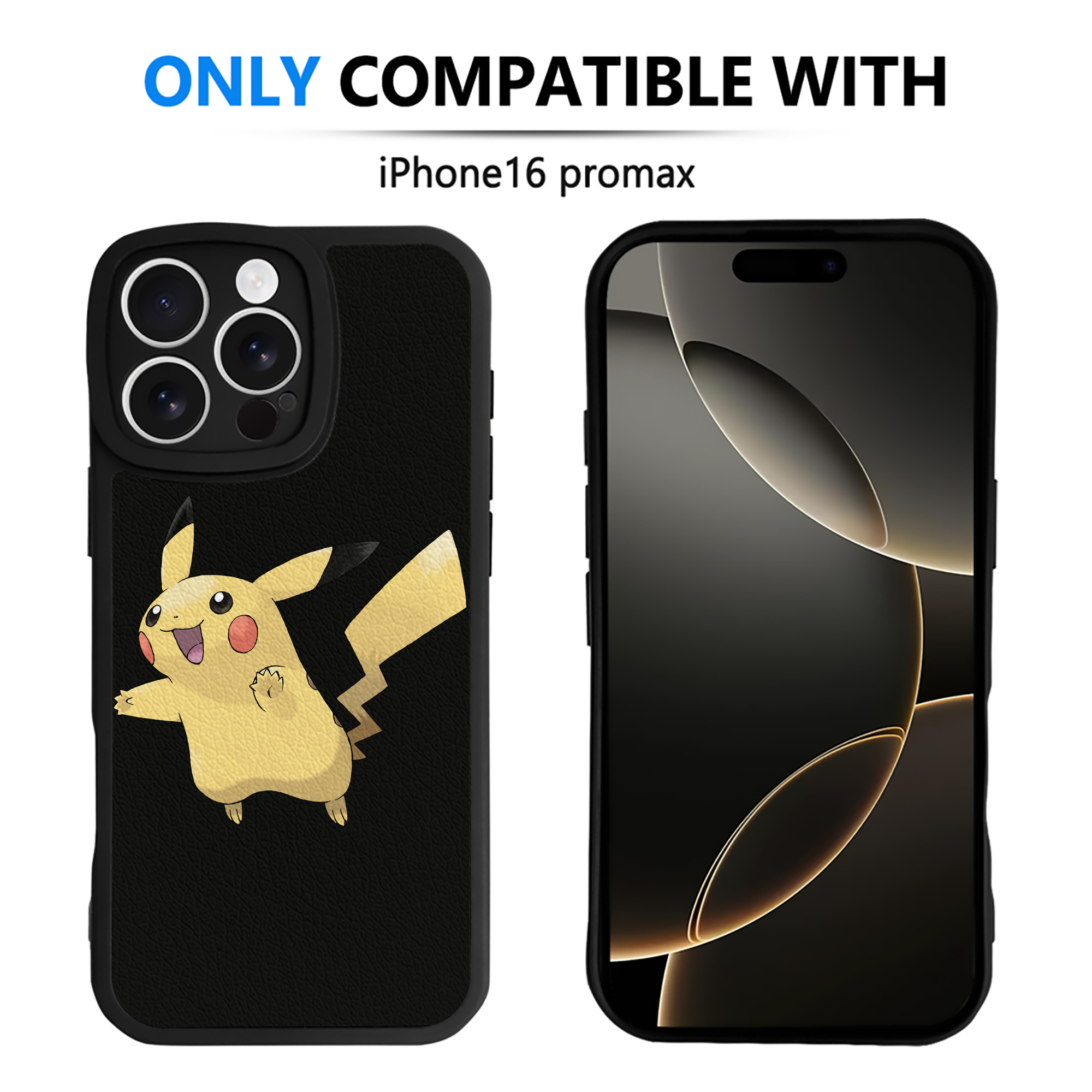 （画像用） ポケットモンスター Pokémon 【iPhone 16シリーズ対応】シリコンスマホケース（レザー調） 材質：シリコン